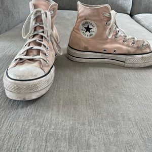 Light Pink Platform Converse Size: Women’s 9
